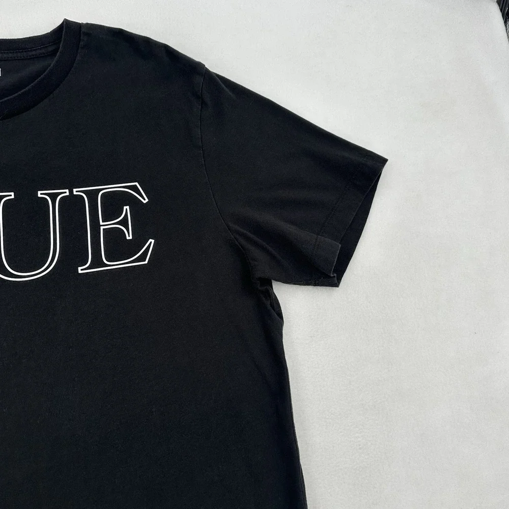 True Religion Black TRUE RLGN Mens XL Graphic T-Shirt Short Sleeve Cotton Tee